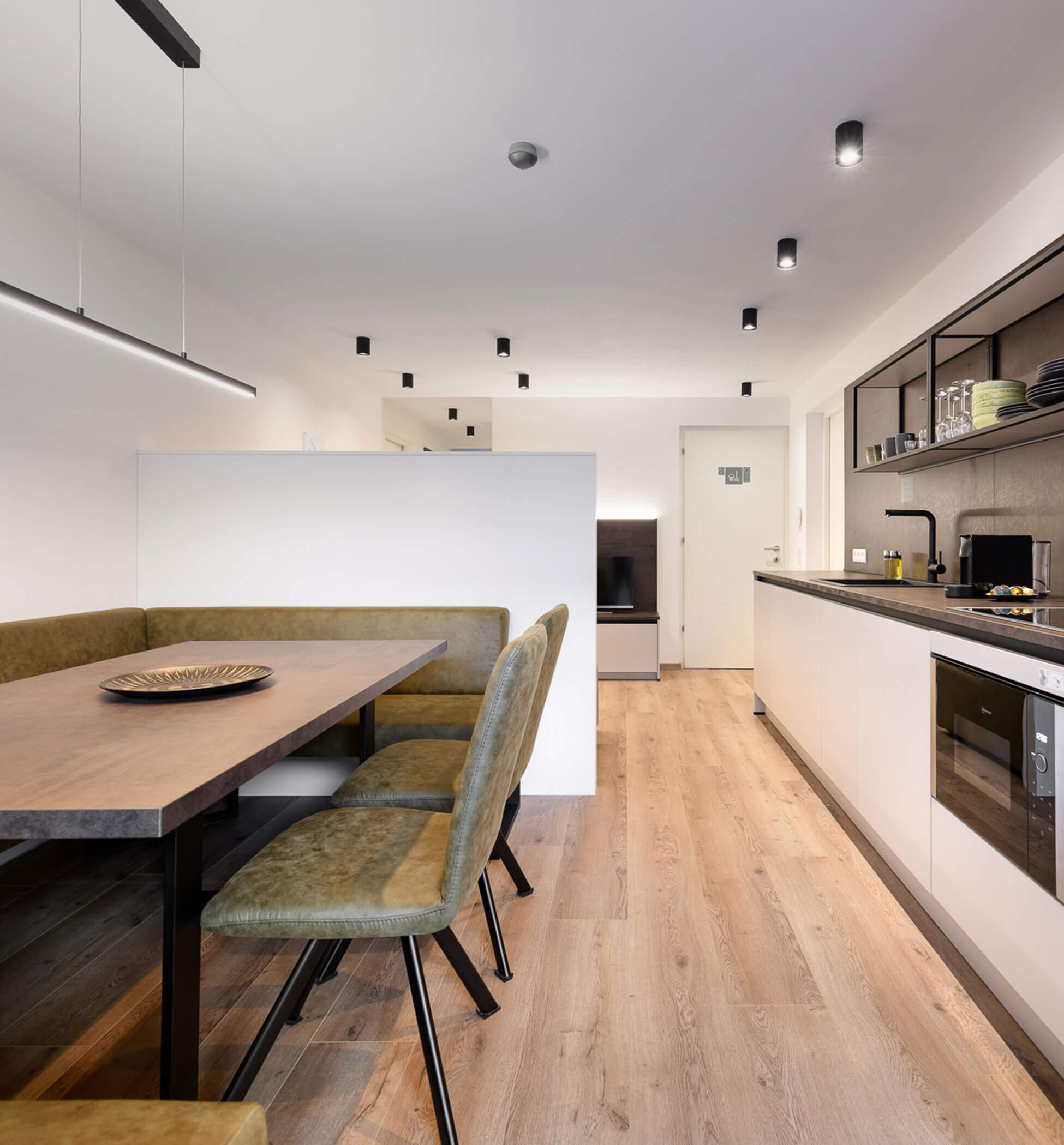 Dining area of the Sambock Quarter Apartment Platte - PustraBase